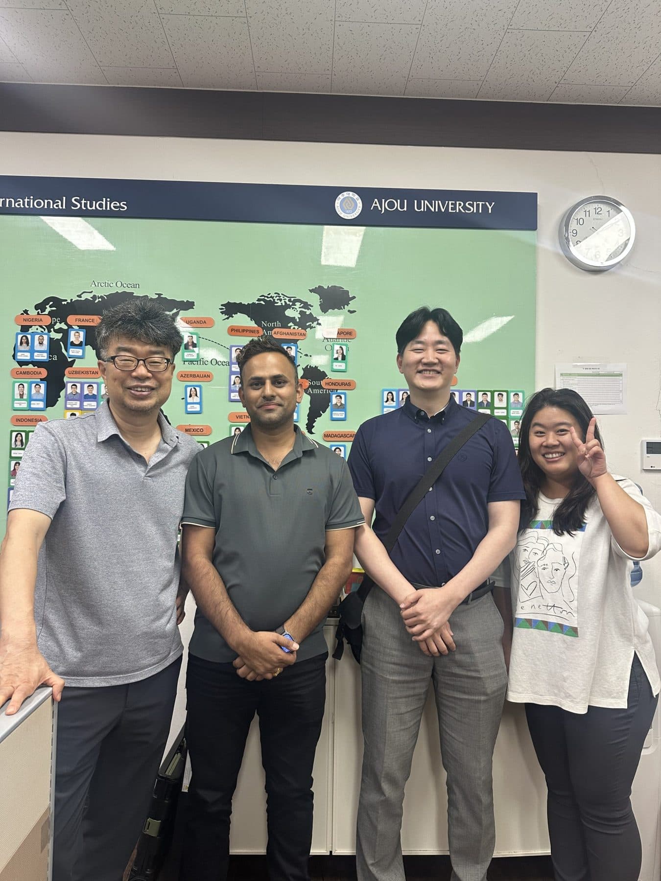 Campus visit with university leadership in Korea